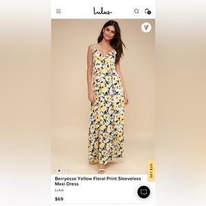 Lulus maxi dress